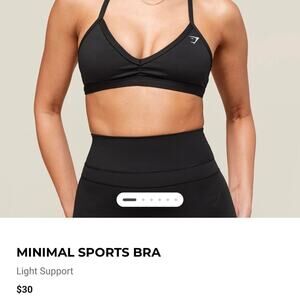 Gymshark Minimal Sport Bra Size M NWOT